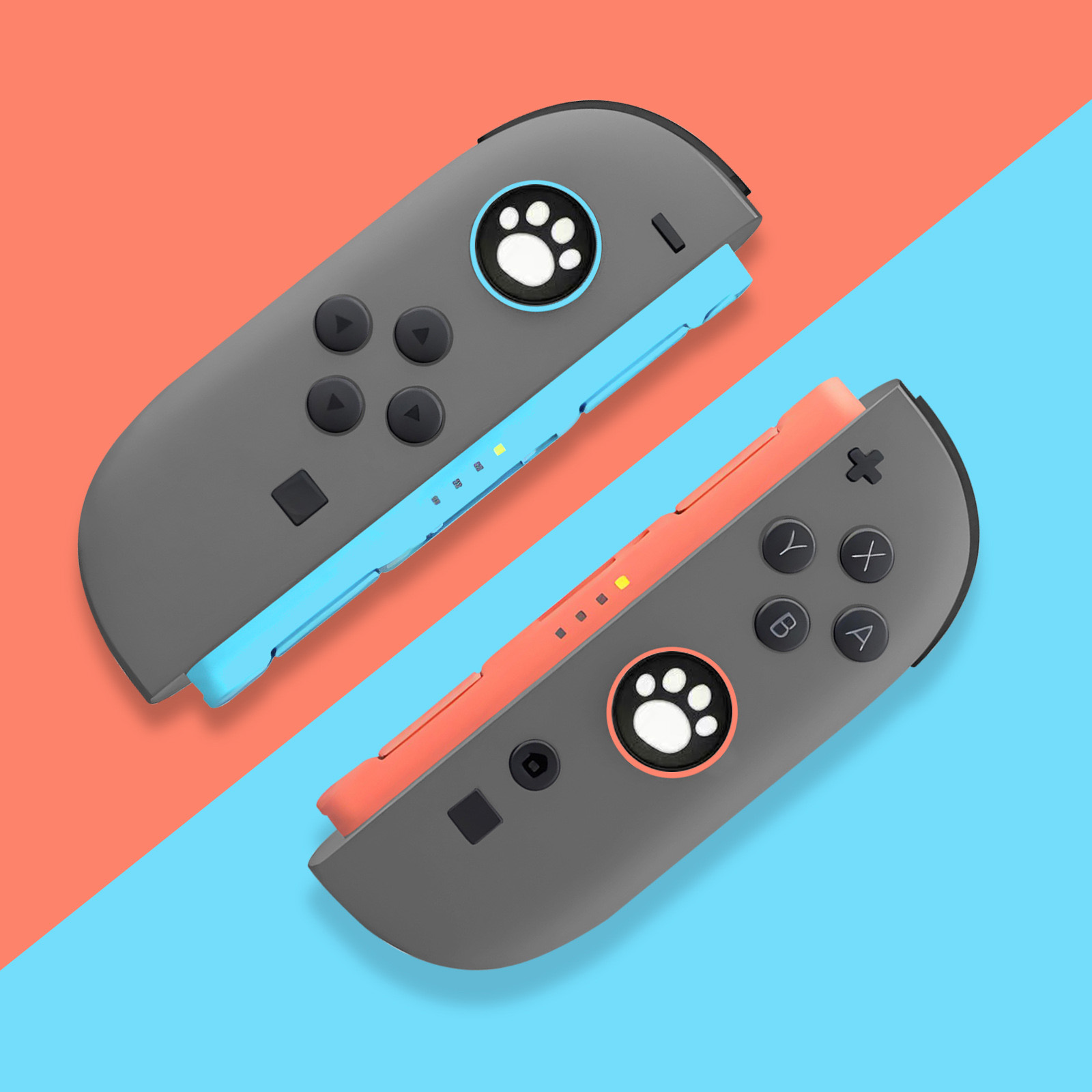 Gaming Kit Accessories Nintendo Switch - 2 pçs gato bonito silicone grip
