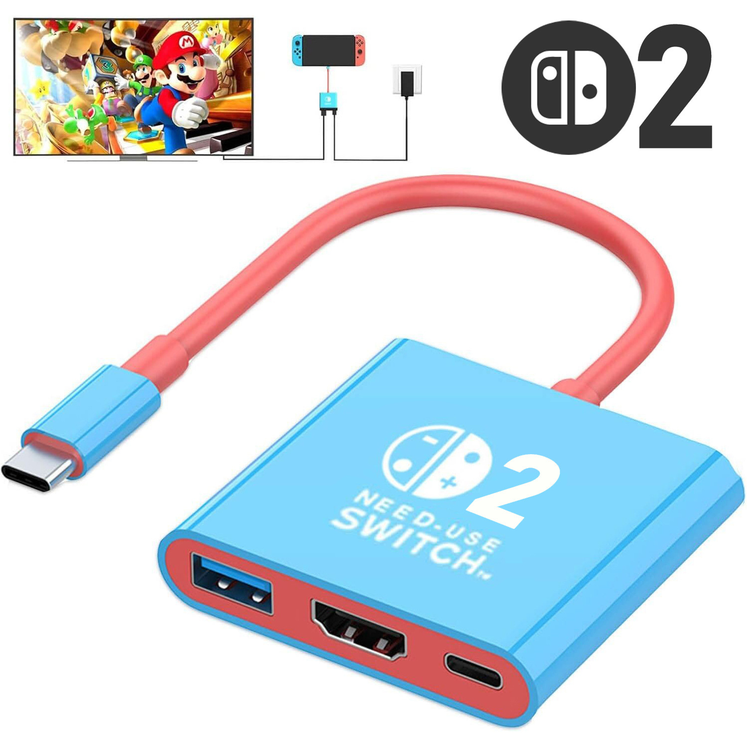 Gaming Kit Accessories Nintendo Switch - Para switch2 tipo c docking station