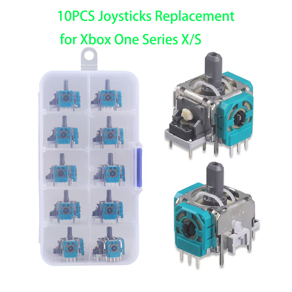 Gaming Accessories For Xbox Series X - 10 pçs substituição 3d analógico joystick