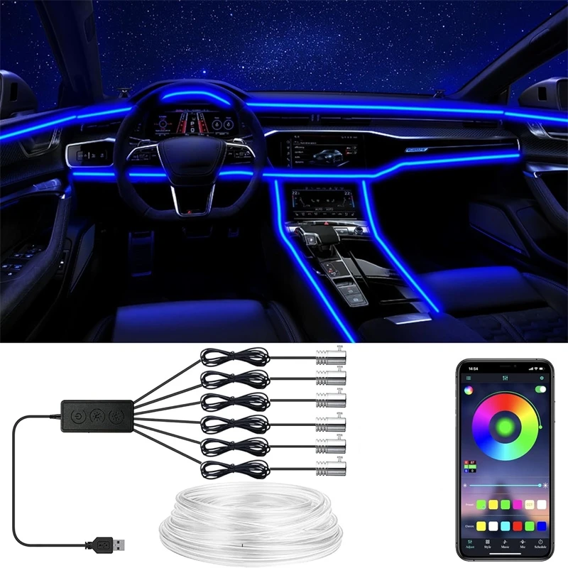 Rgb Hub Sync - Luzes de fio el flexíveis com