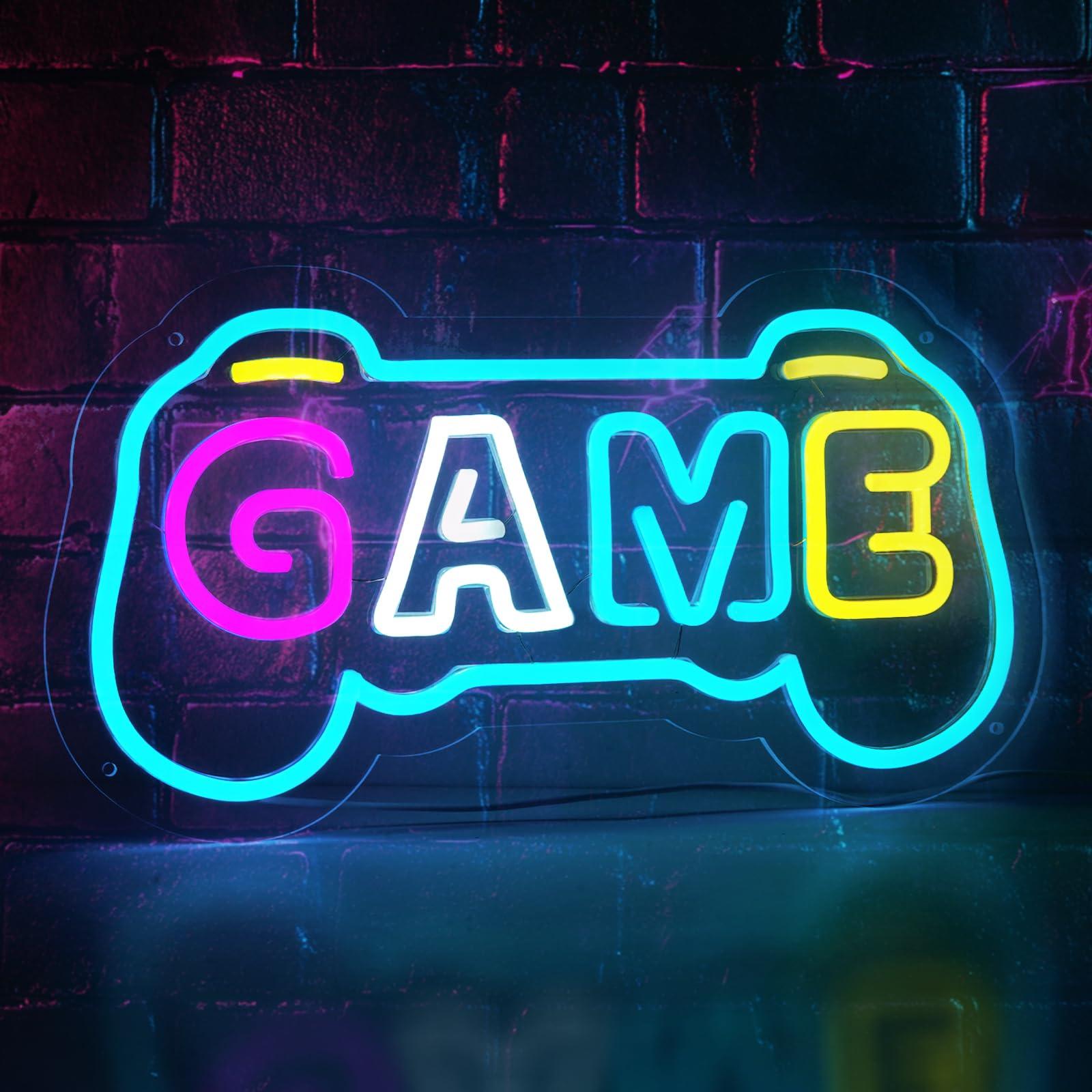 Gaming Accessories Gifts For Men - Letreiro Neon para Decoração de Quarto