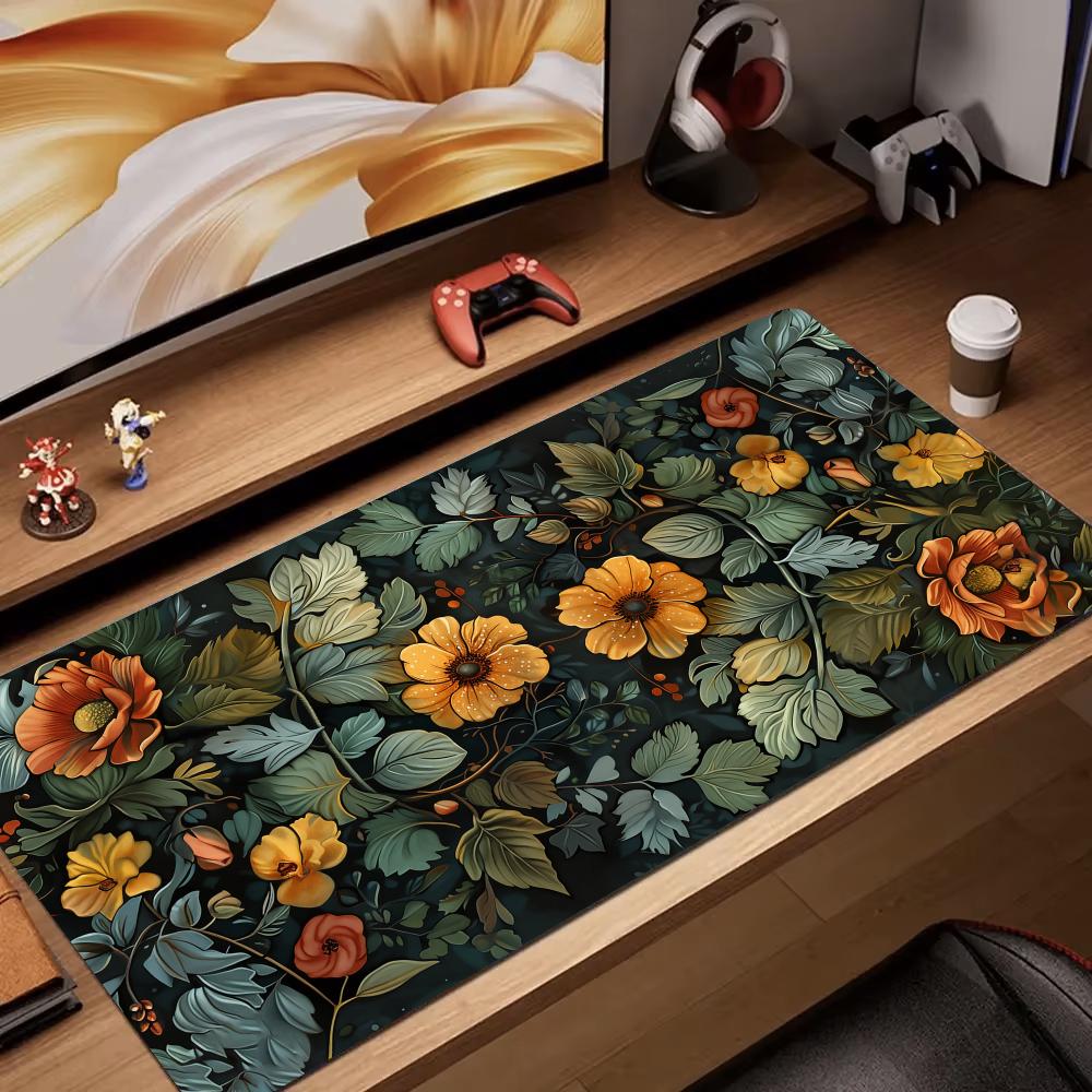 Gaming Accessories Retro - Retro flor arte renderização mouse pad