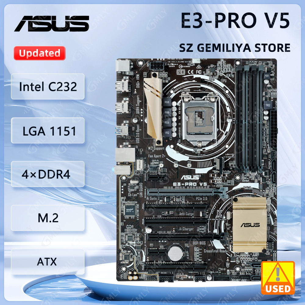 Intel Cpu Core I7 - Placa-mãe Asus E3-PRO V5 LGA 1151