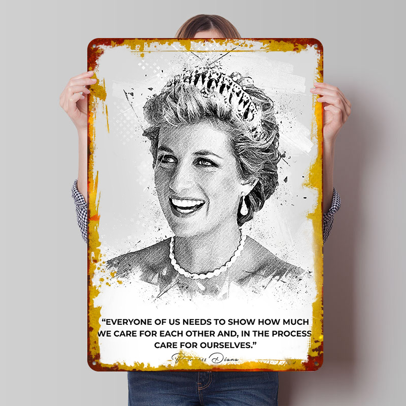 Gaming Accessories Retro - Pôster da Princesa Diana Spencer, Placas