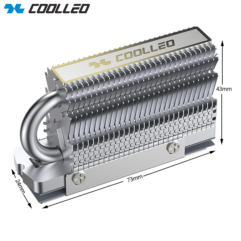 M2 Heatsink Cooler - Cooleo HR-09 m.2 2280 ssd dissipador