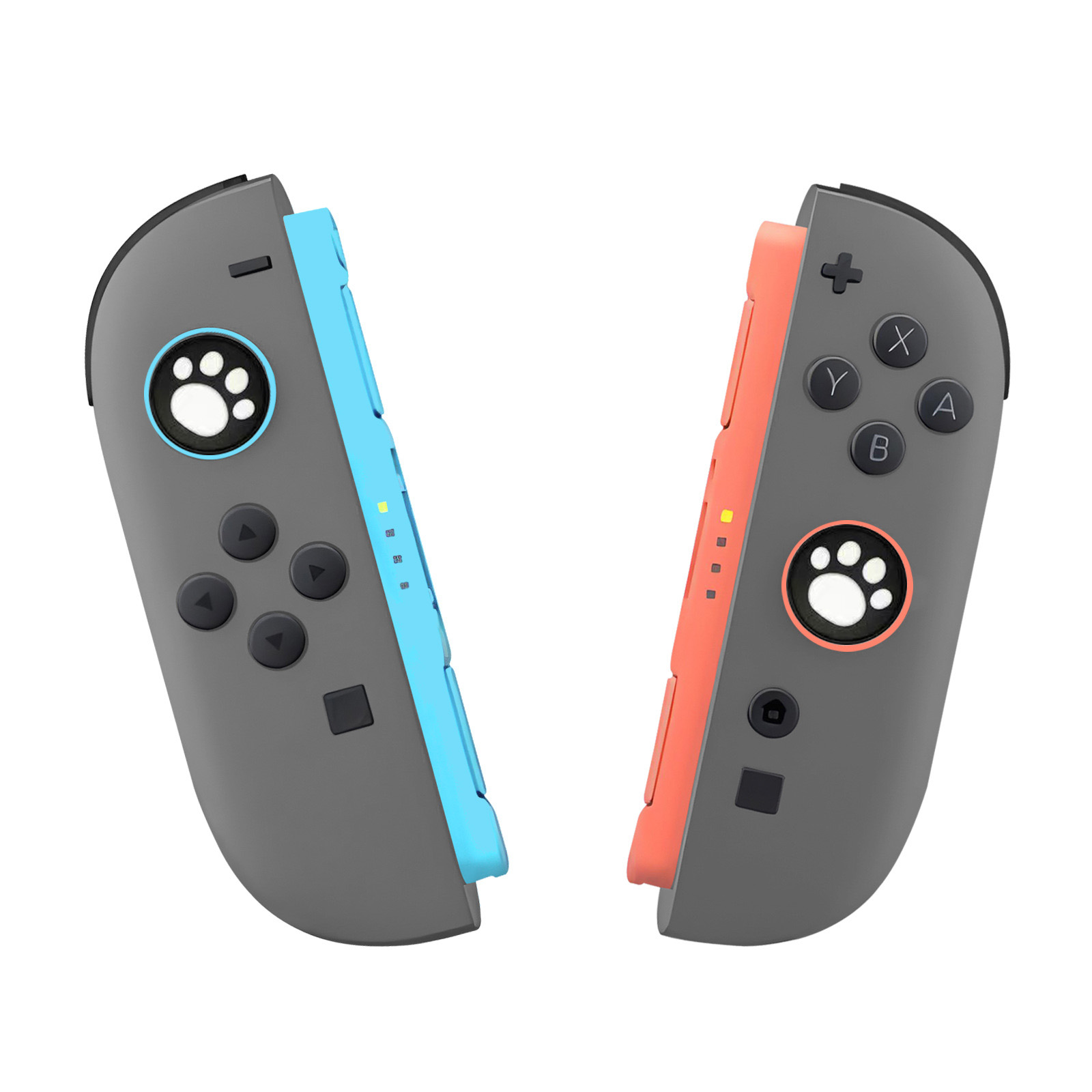 2 pçs gato bonito silicone gri - Gaming Kit Accessories Nintendo Switch avaliação e preço