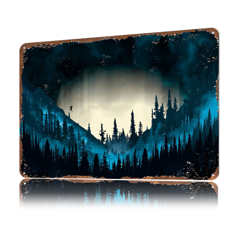 Pôster Metálico de Esqui, Pres - Gaming Accessories Gifts For Men avaliação e preço