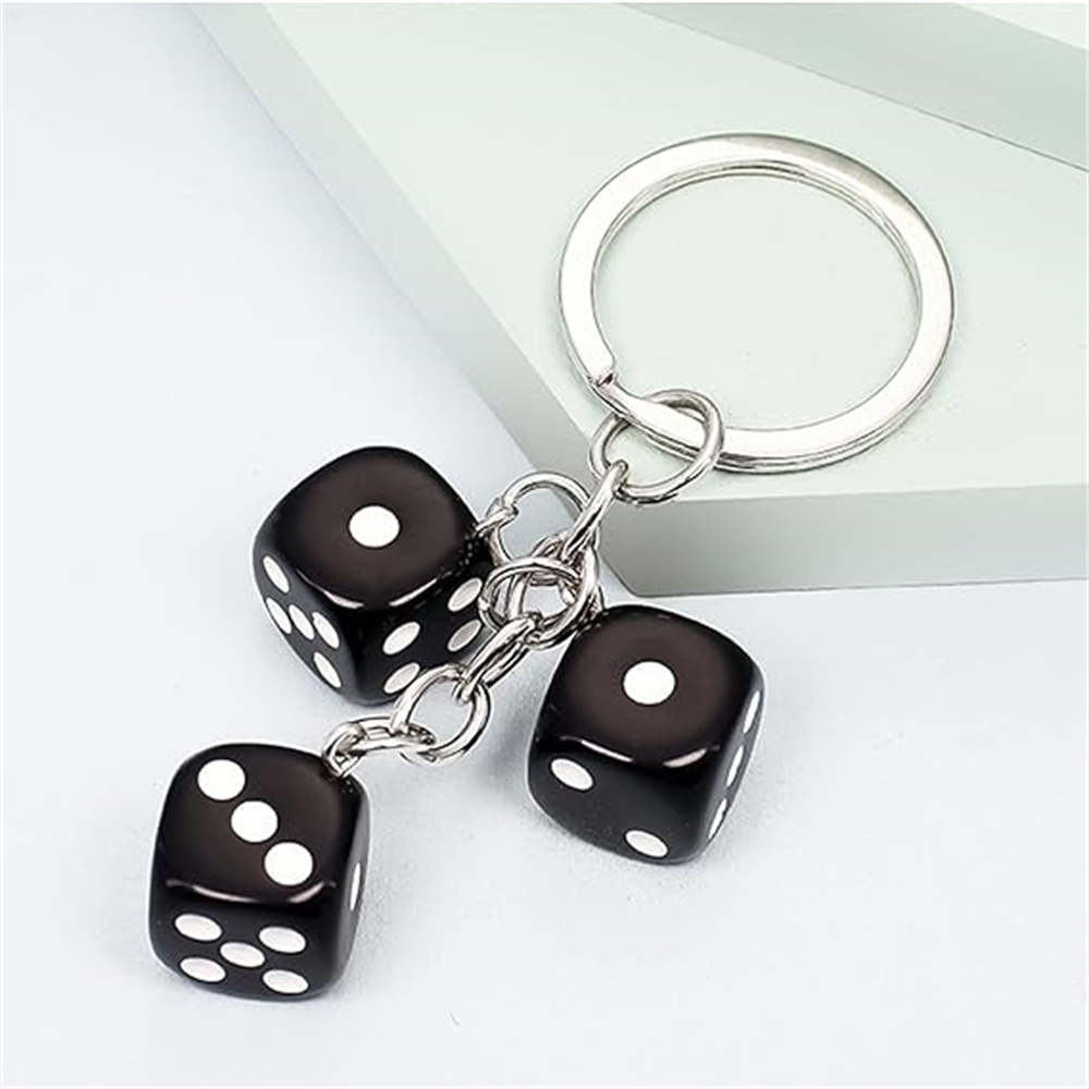 Cute 3D Dice Keychain para hom - Gaming Accessories Gifts For Men avaliação e preço