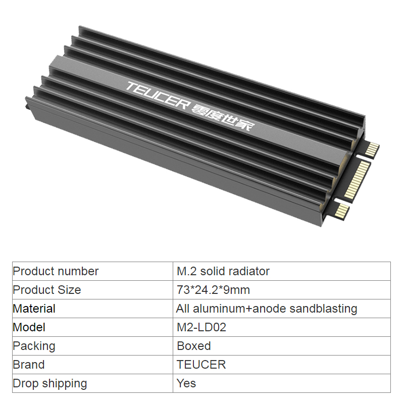 Teucer m2 ssd dissipador de ca - M2 Heatsink Cooler avaliação e preço