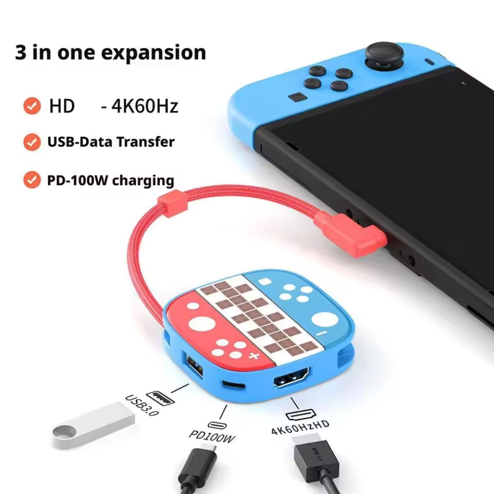 Para switch2 tipo c docking st - Gaming Kit Accessories Nintendo Switch avaliação e preço