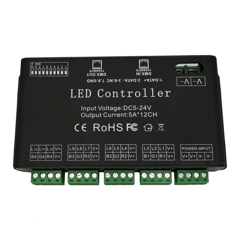 Decodificador dmx com 12 canai - Rgb Hub Sync avaliação e preço