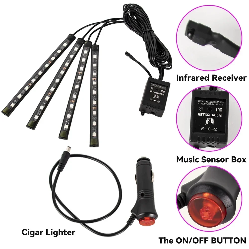 Neon led rgb carro underglow l - Rgb Hub Sync avaliação e preço