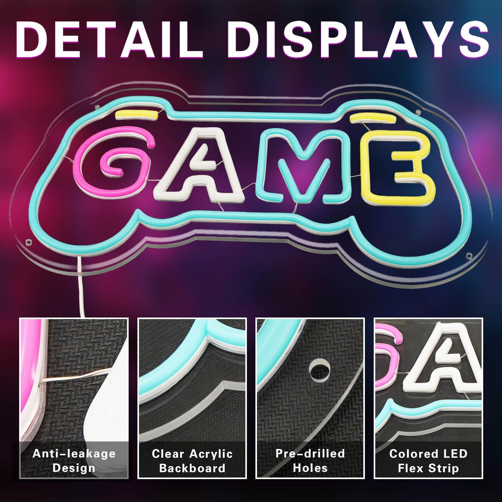 Letreiro Neon para Decoração d - Gaming Accessories Gifts For Men avaliação e preço