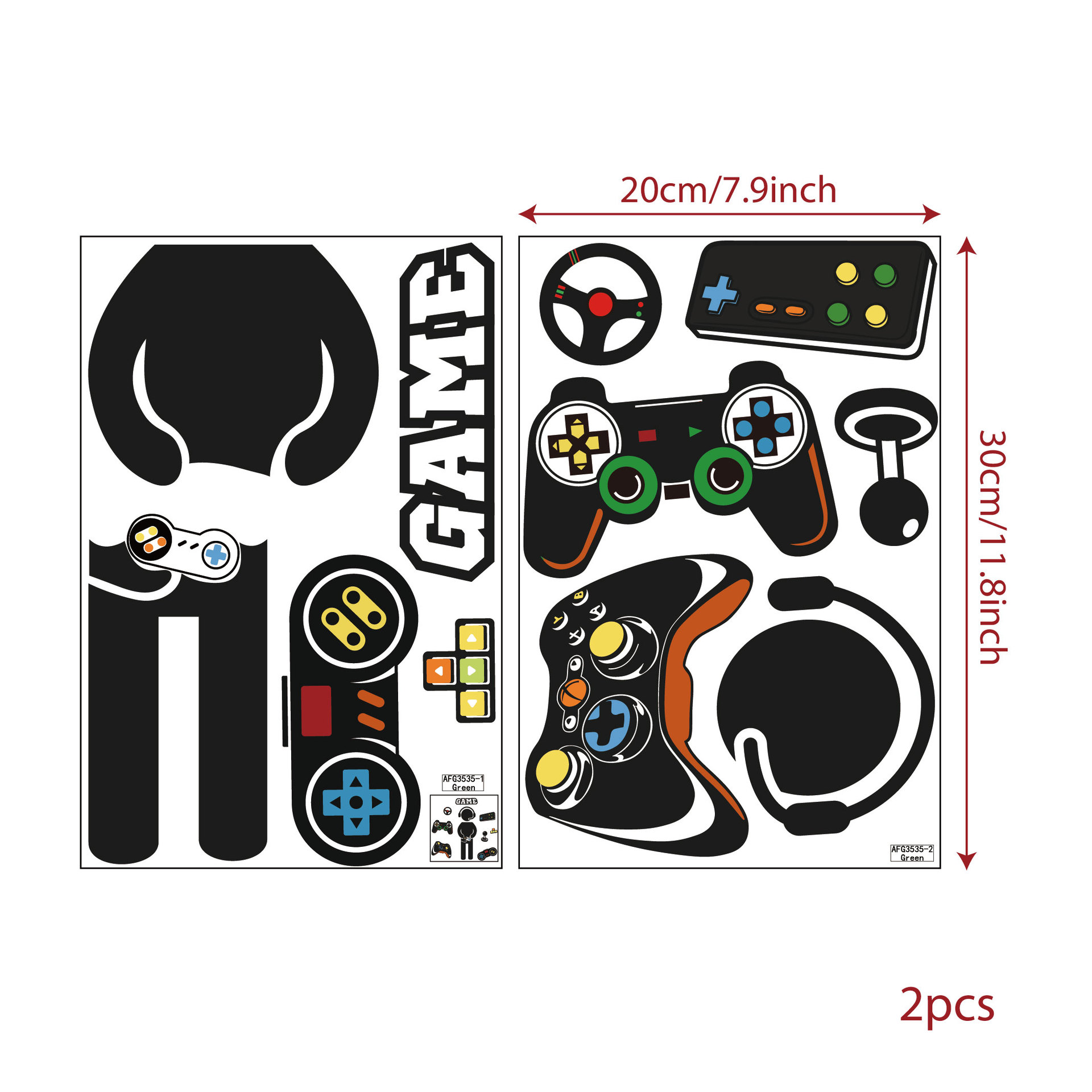 Adesivo de parede luminoso com - Gaming Accessories Bedroom avaliação e preço