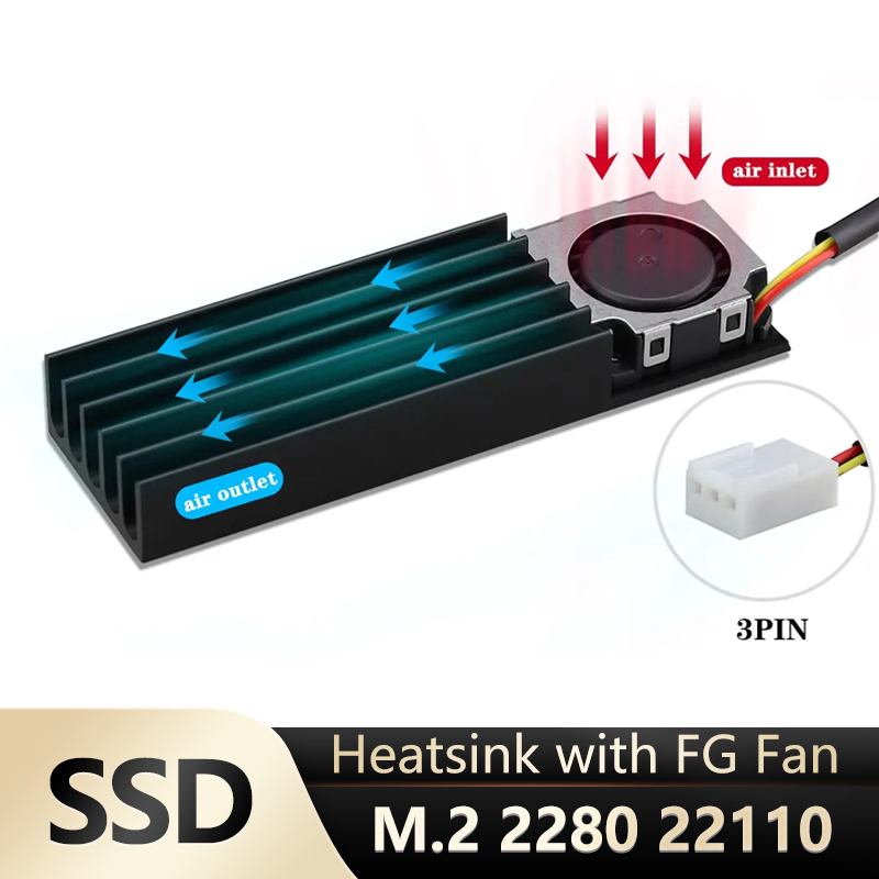 Gdstime m.2 2280 22110 ventila - M2 Heatsink Cooler avaliação e preço