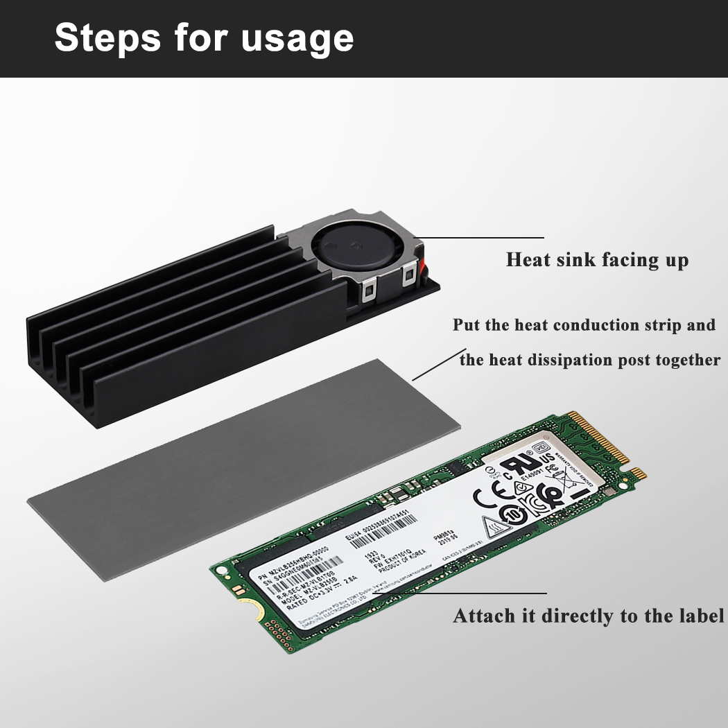 Gdstime m.2 2280 22110 ventila - M2 Heatsink Cooler avaliação e preço
