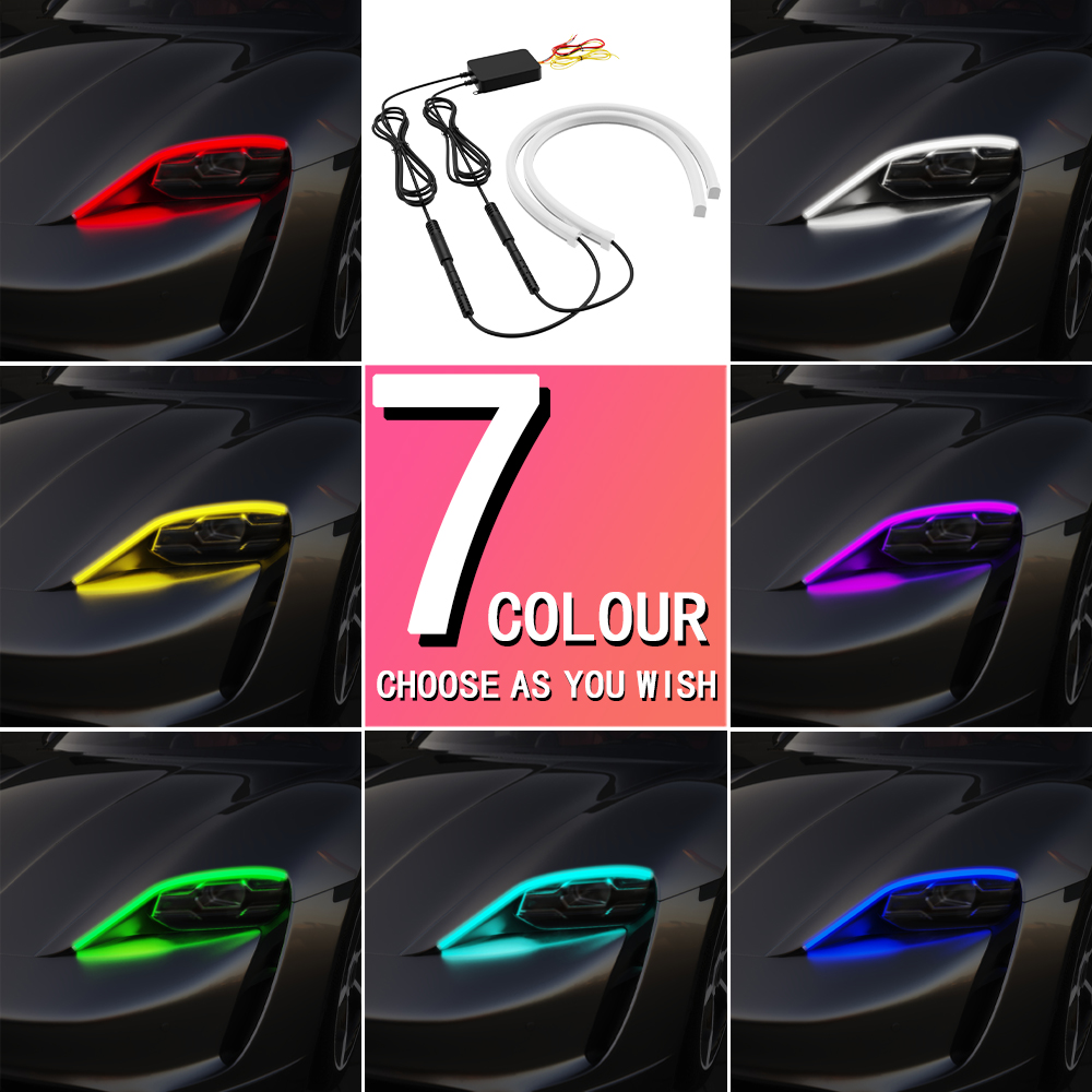 2PCS Luzes LED DRL para Carro  - Rgb Hub Sync avaliação e preço