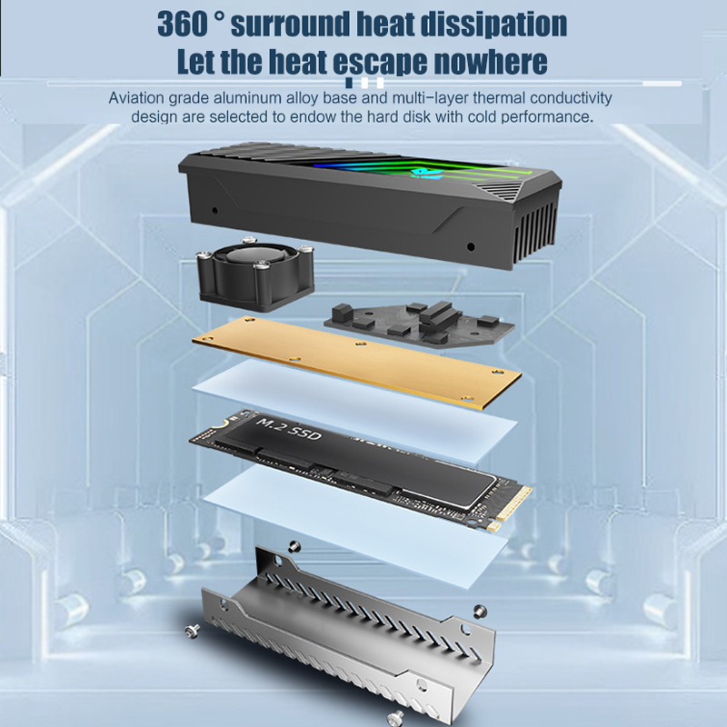 Cooler M2 para SSD NVMe 2280 e - M2 Heatsink Cooler avaliação e preço