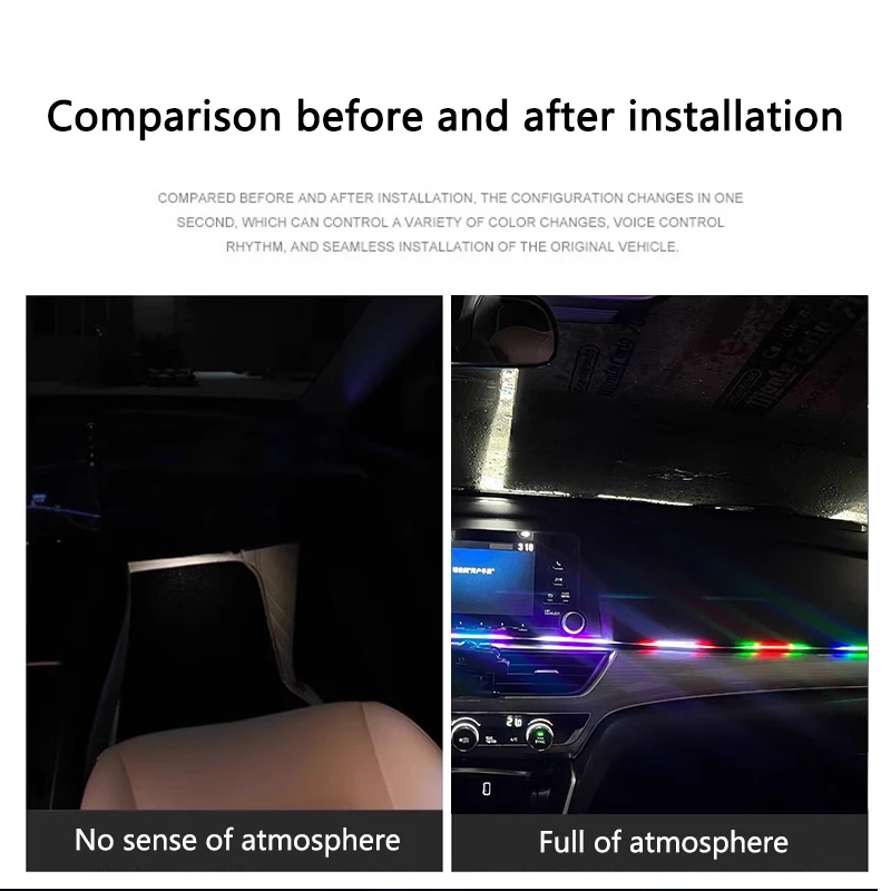 Colorido led interior do carro - Rgb Hub Sync avaliação e preço