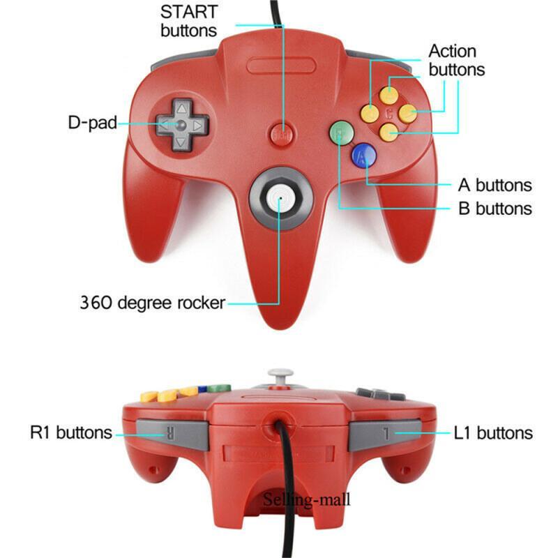 N64 controlador clássico usb c - Gaming Accessories Retro avaliação e preço