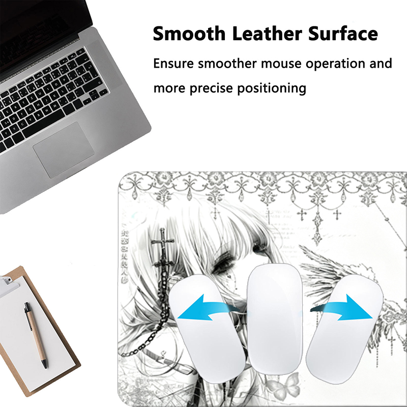 Mousepad de Couro Preto e Bran - Gaming Accessories Cheap avaliação e preço