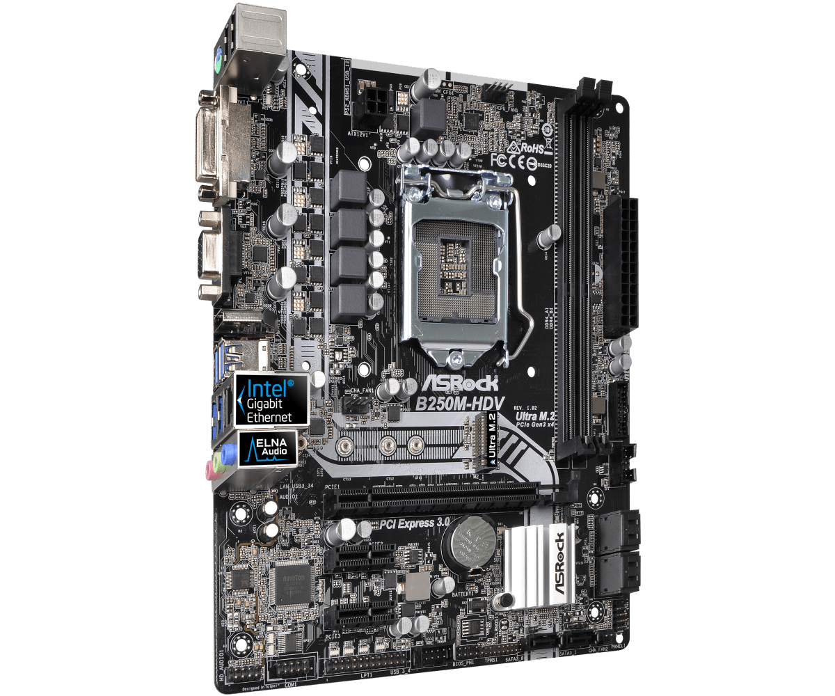 Placa-mãe ASRock B250M-HDV LGA - Intel Cpu Core I7 avaliação e preço